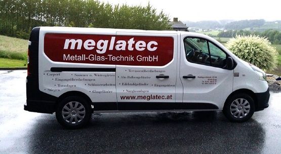Firmenauto von meglatec Metall Glas Technik GmbH in Graz